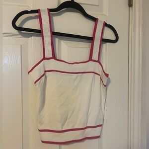 Sweater-like tank top